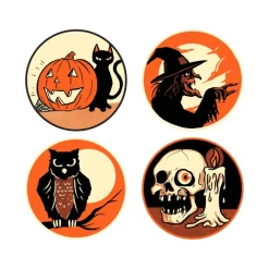 Classic Halloween Sticker Pack (4 ct)