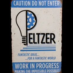 Gremlins Peltzer Workshop Metal Sign