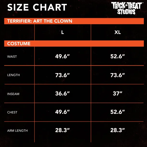 Terrifier - Art the Clown Costume
