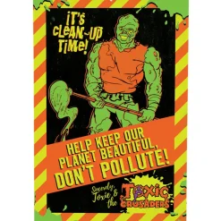 Toxic Crusaders - Don't Pollute Metal Sign